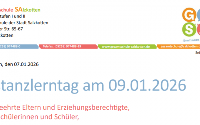 Distanzlerntag am 09.01.2026