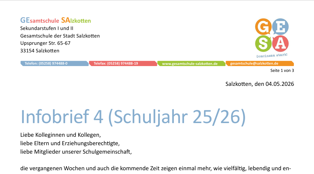 Infobrief 4 (Schuljahr 25/26)